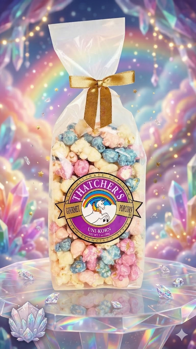 8 OZ Unicorn Popcorn - Fruity Gourmet Snack in Deluxe Bag