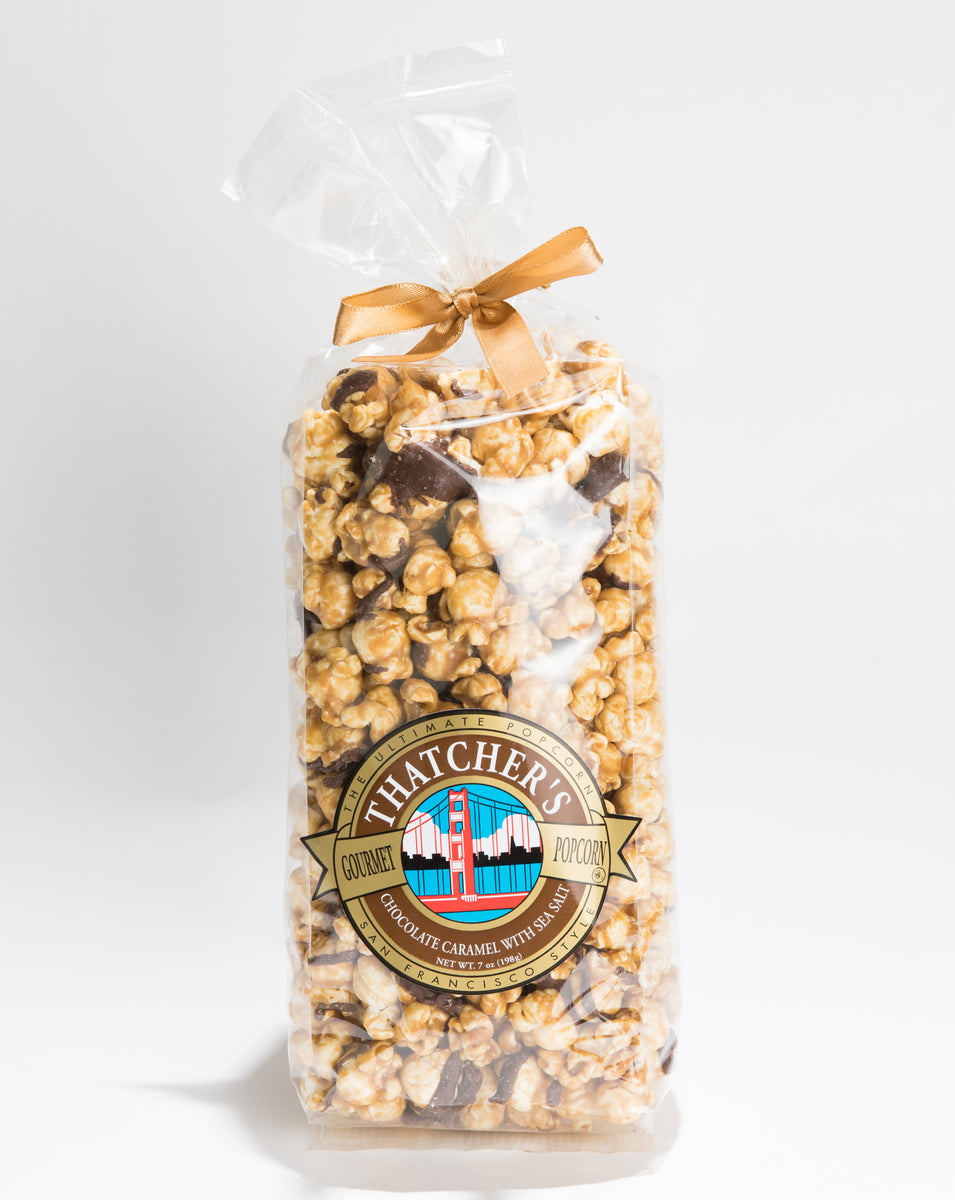Chocolate Drizzled Caramel w/ Sea Salt GOURMET POPCORN