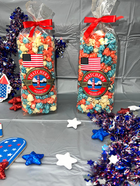 POP LIKE FIREWORKS JULY 4TH POPCORN 8 OZ GOURMET POPCORN