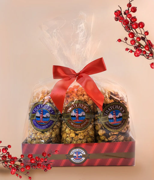 6 PACK GOURMET POPCORN HOLIDAY GIFT SET