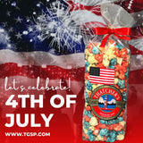 POP LIKE FIREWORKS JULY 4TH POPCORN 8 OZ GOURMET POPCORN