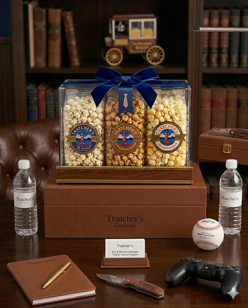 4 PACK GOURMET POPCORN HOLIDAY GIFT SET