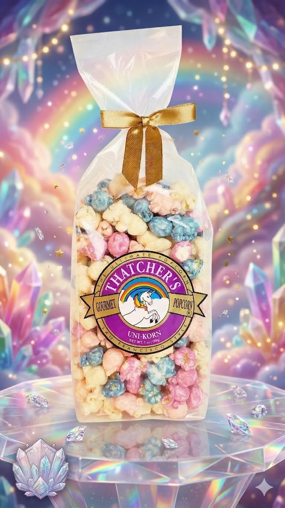 8 OZ Unicorn Popcorn - Fruity Gourmet Snack in Deluxe Bag