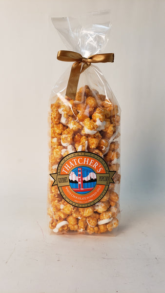 Pumpkin Spice White Chocolate Popcorn